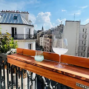 Vue Montmartre & Balcon , Parijs Frankrijk